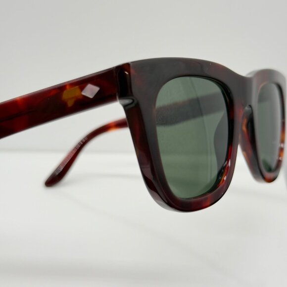 Georgio Armani AR8171 Red Havana Tortoise Frame Green Lenses Sunglasses - Picture 8 of 11